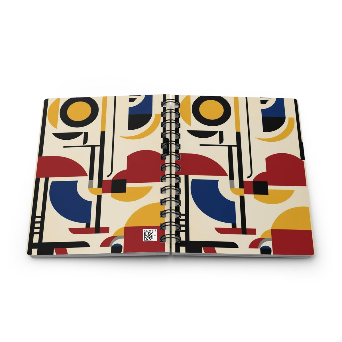 Abstract Bauhaus Spiral Bound Journal