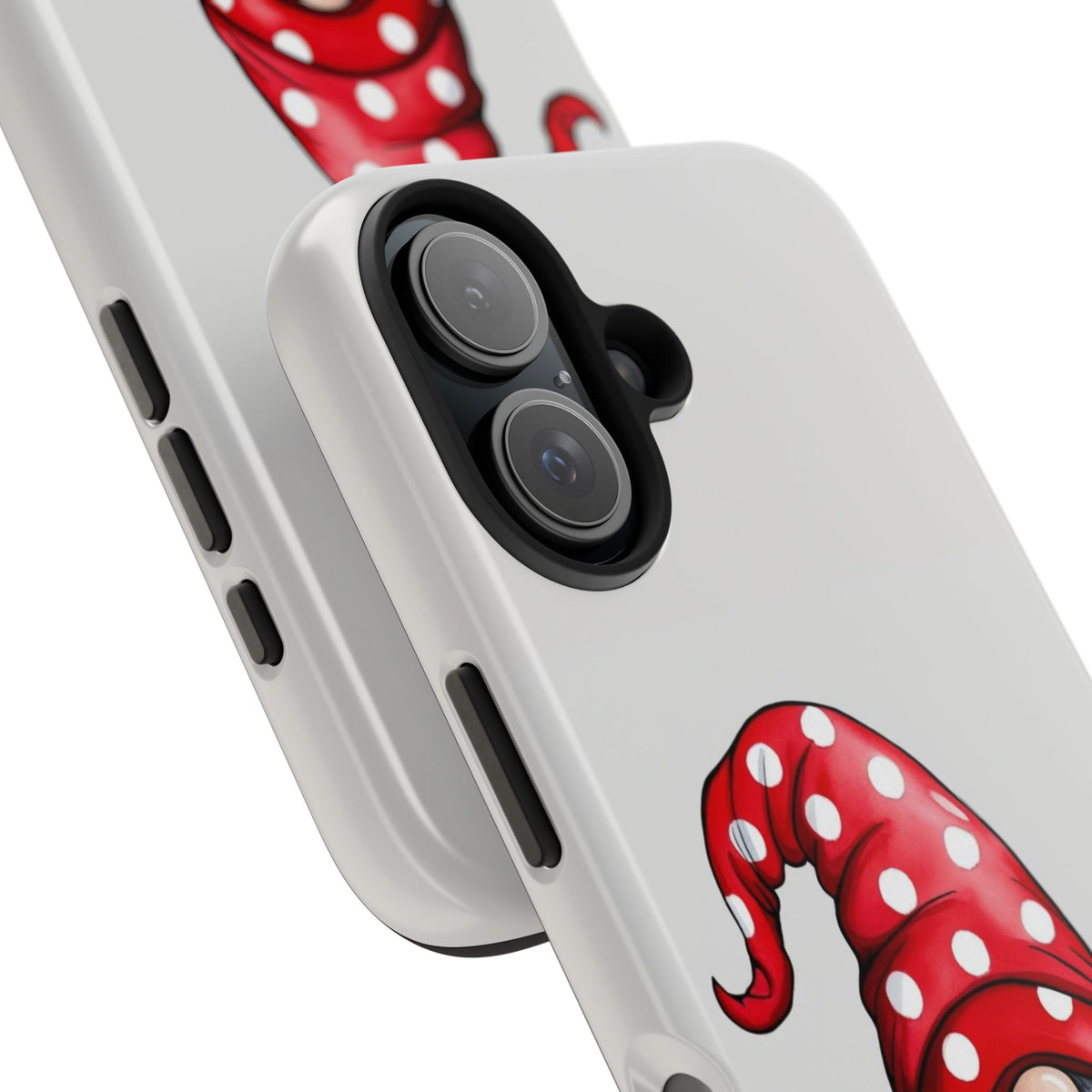 Valentine Gnome Phone Case — Cute Polka Dot Red Gnome Protective Case