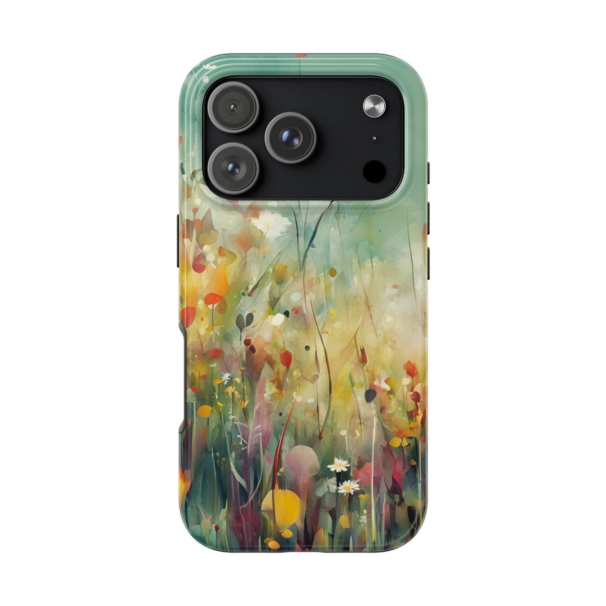 Floral Meadow Tough Phone Case — Painterly Wildflower Protection