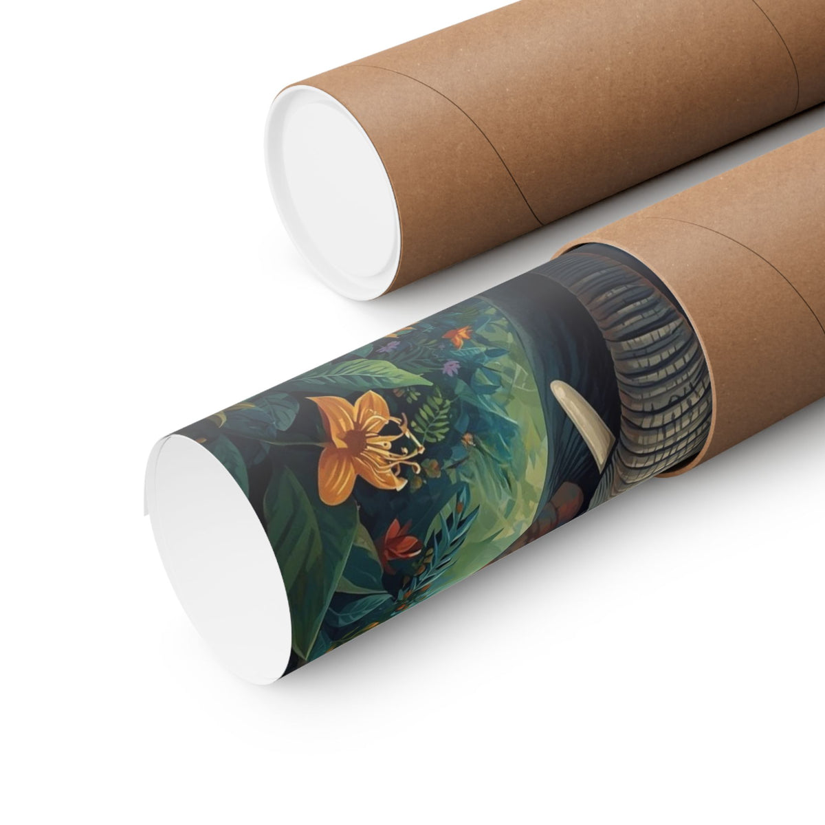 Elephant Jungle Matte Poster