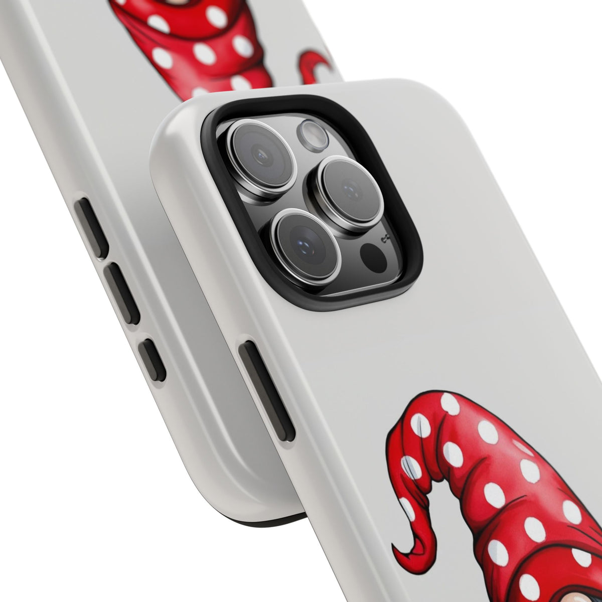 Valentine Gnome Phone Case — Cute Polka Dot Red Gnome Protective Case