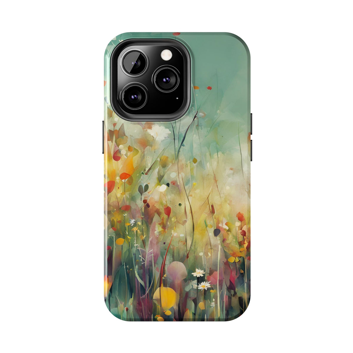 Floral Meadow Tough Phone Case — Painterly Wildflower Protection