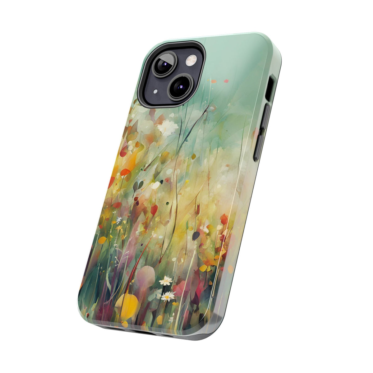 Floral Meadow Tough Phone Case — Painterly Wildflower Protection