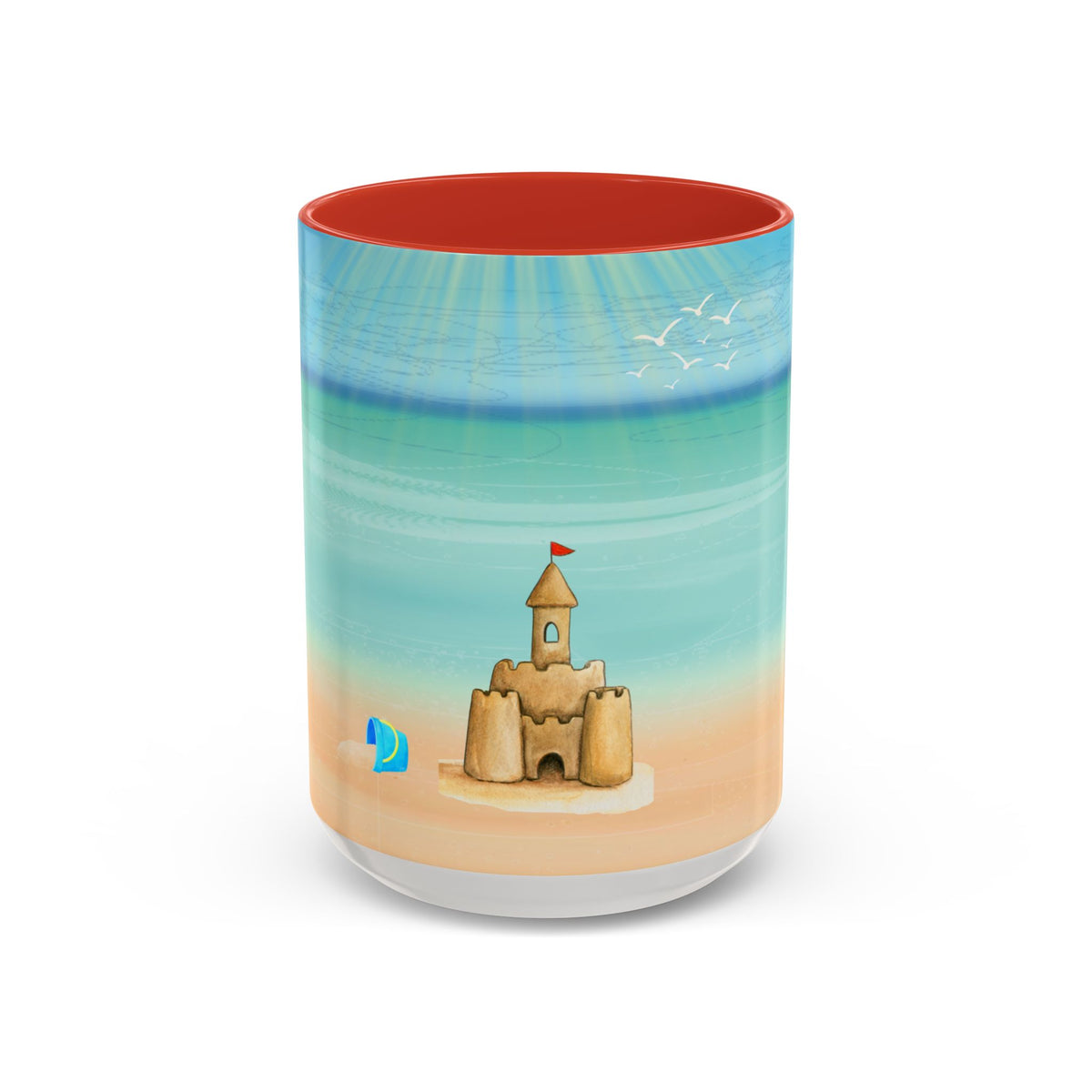 Beach Sandcastle Coffee Mug – Ocean Accent 11/15oz