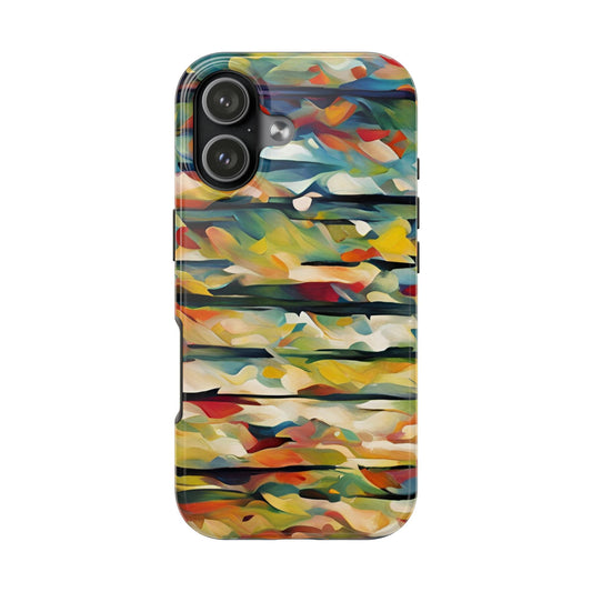 Abstract Colorwave Tough Phone Case — Protective Artistic Phone Cover