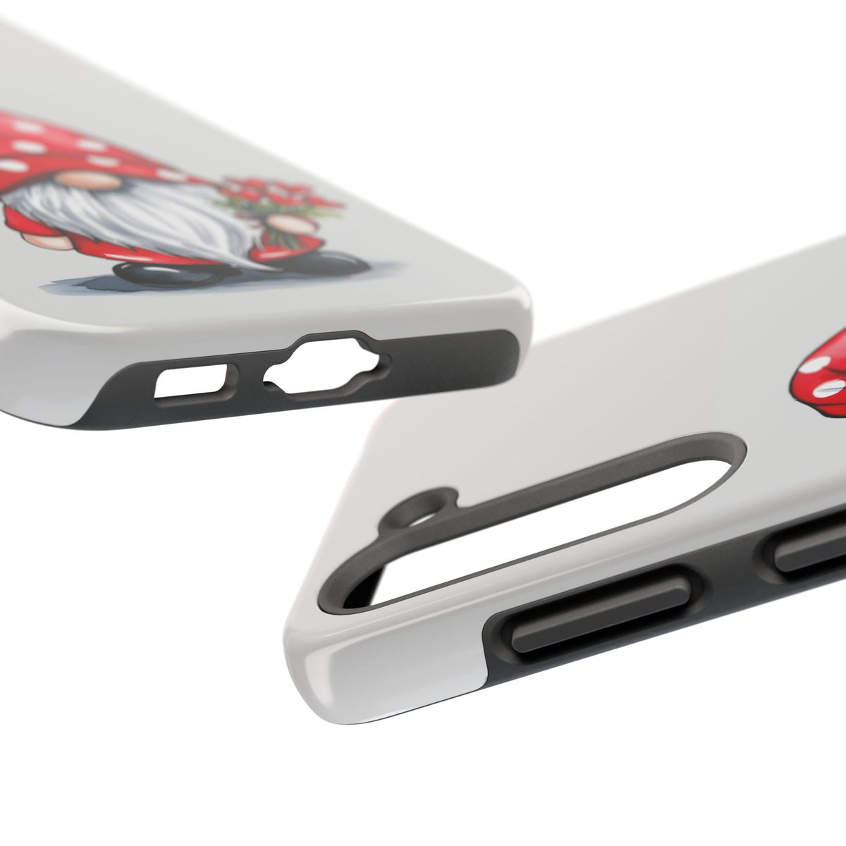 Valentine Gnome Phone Case — Cute Polka Dot Red Gnome Protective Case