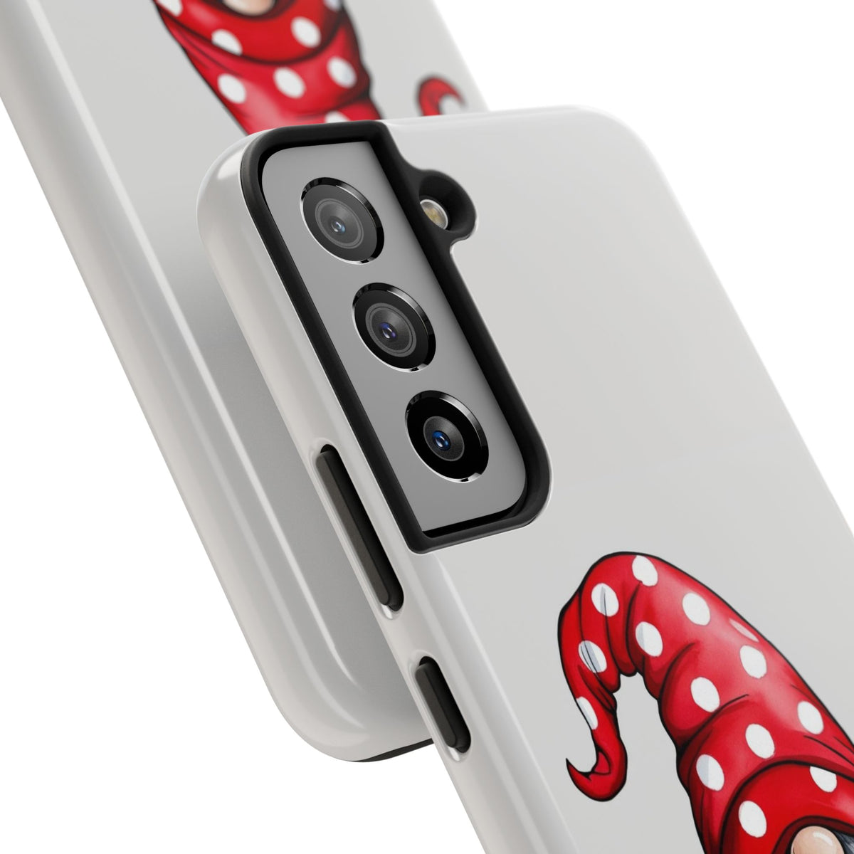 Valentine Gnome Phone Case — Cute Polka Dot Red Gnome Protective Case
