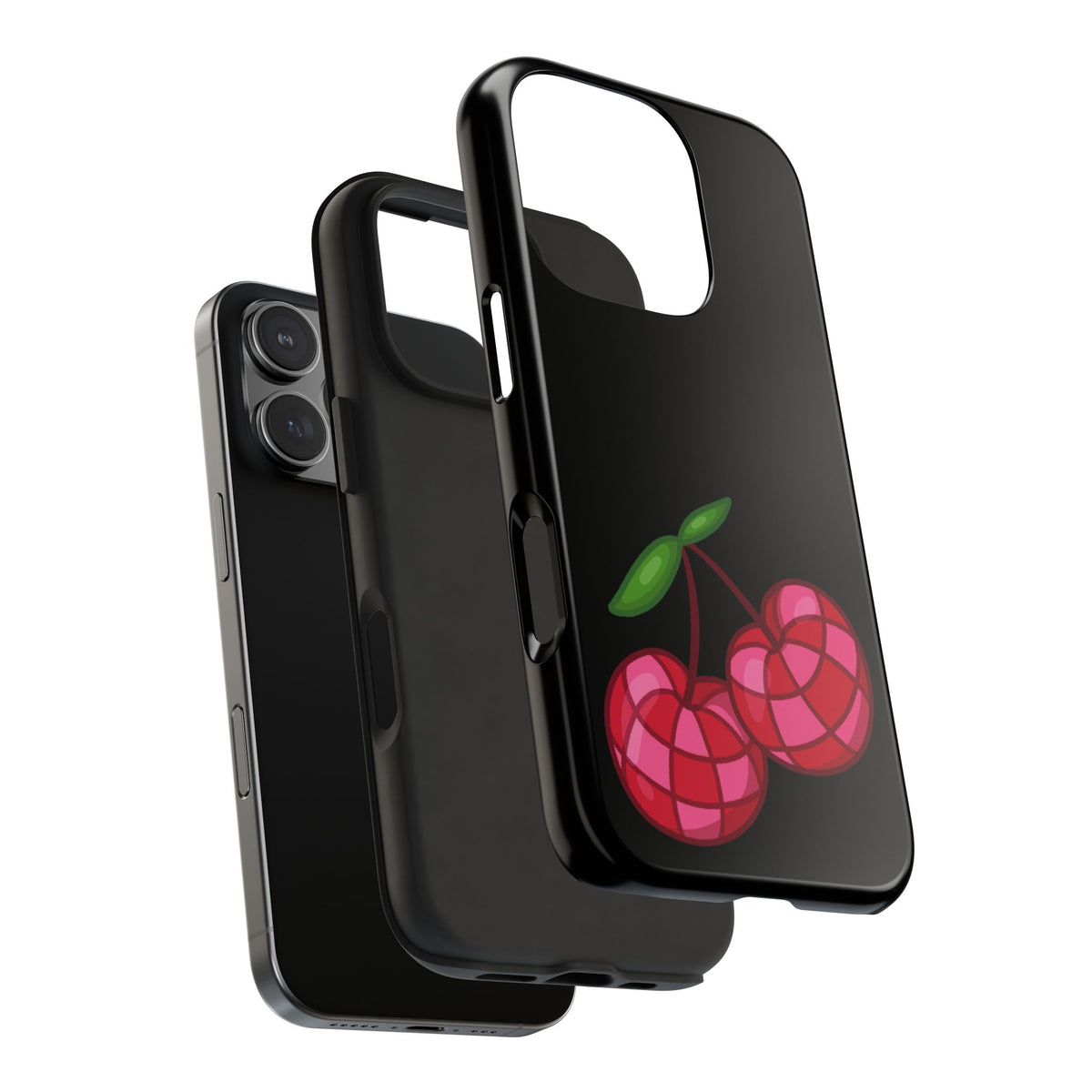 Cherries Tough Phone Case — Mosaic Cherries Design