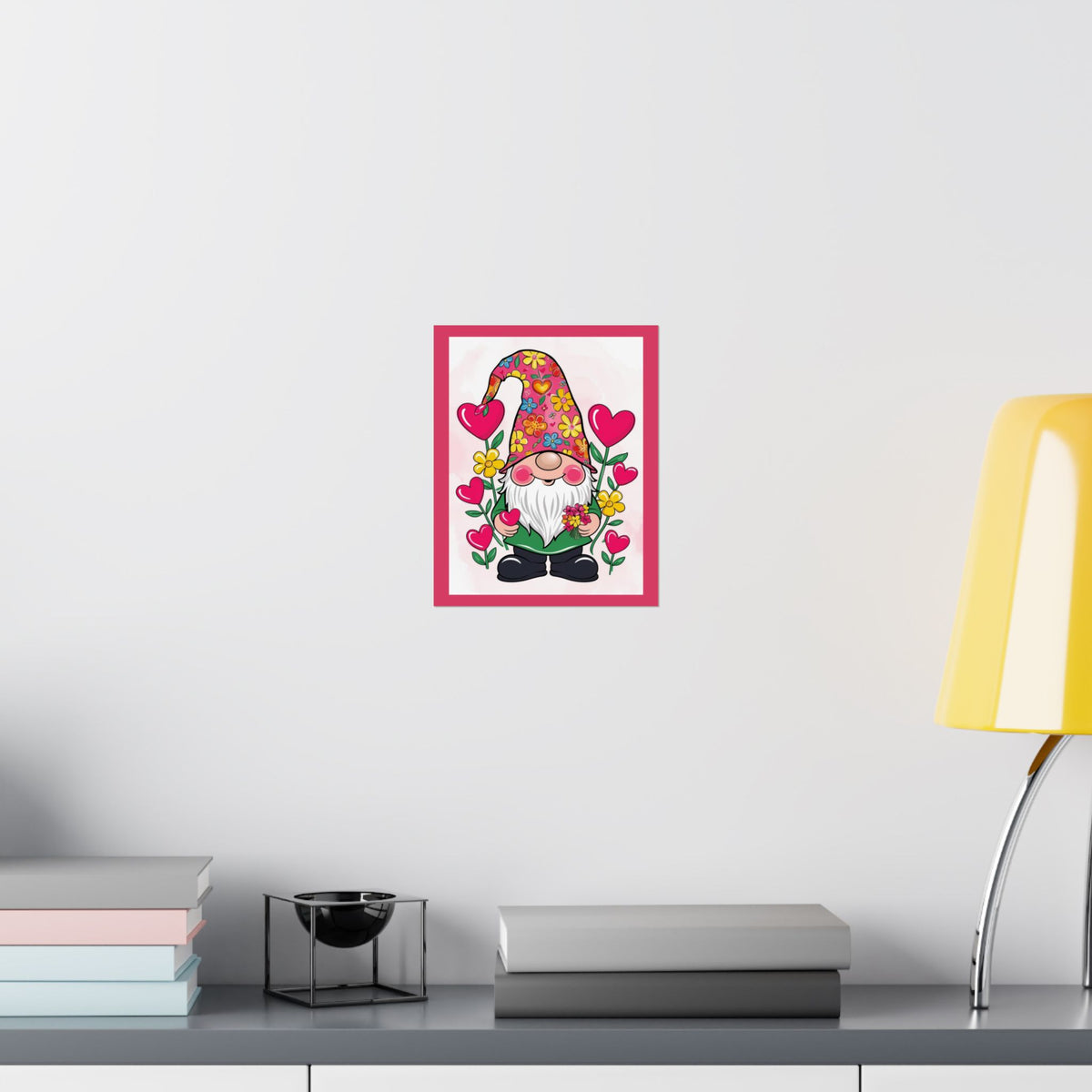 Floral Gnome Poster
