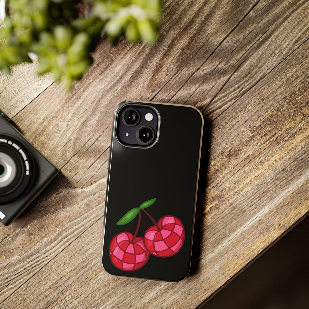 Cherries Tough Phone Case — Mosaic Cherries Design