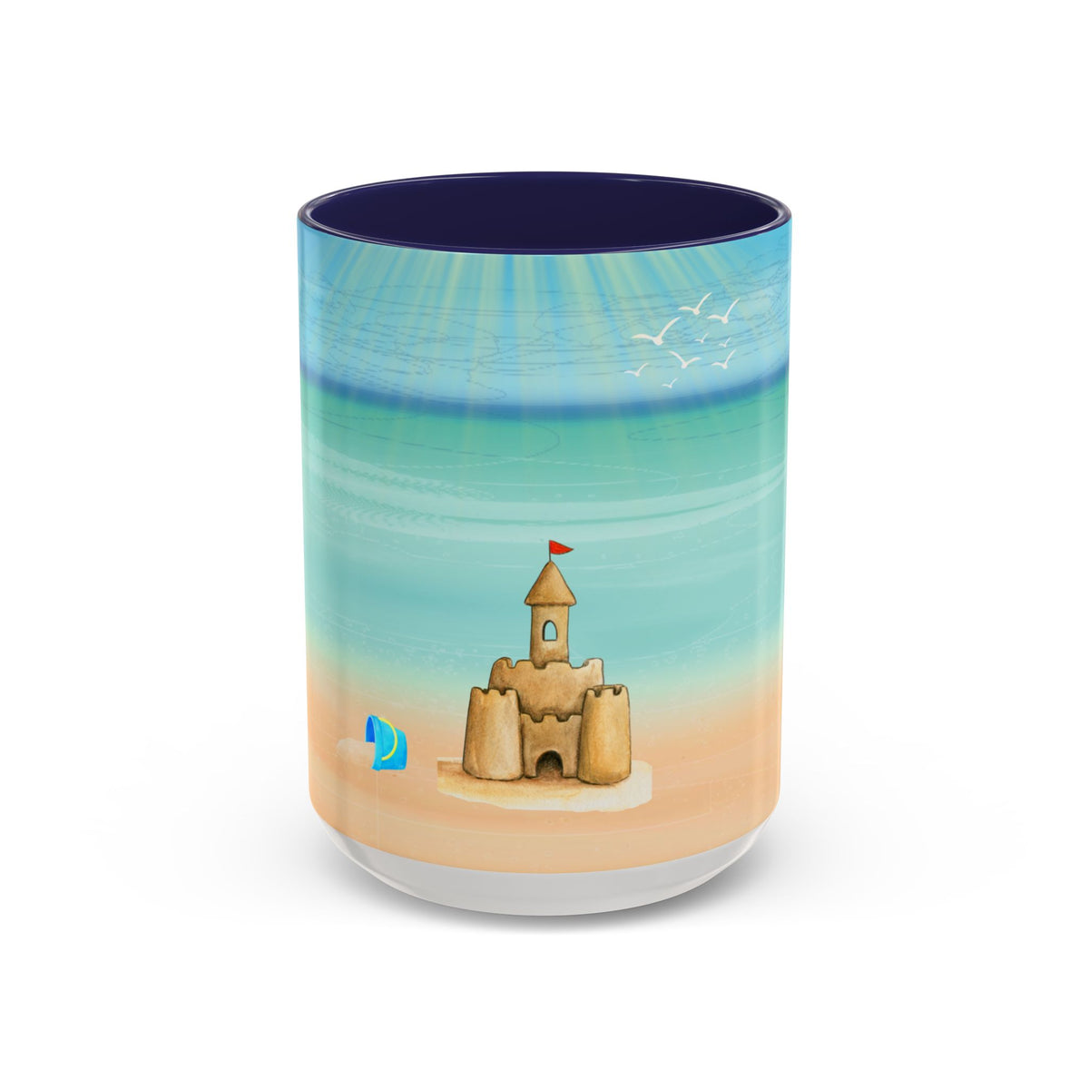 Beach Sandcastle Coffee Mug – Ocean Accent 11/15oz