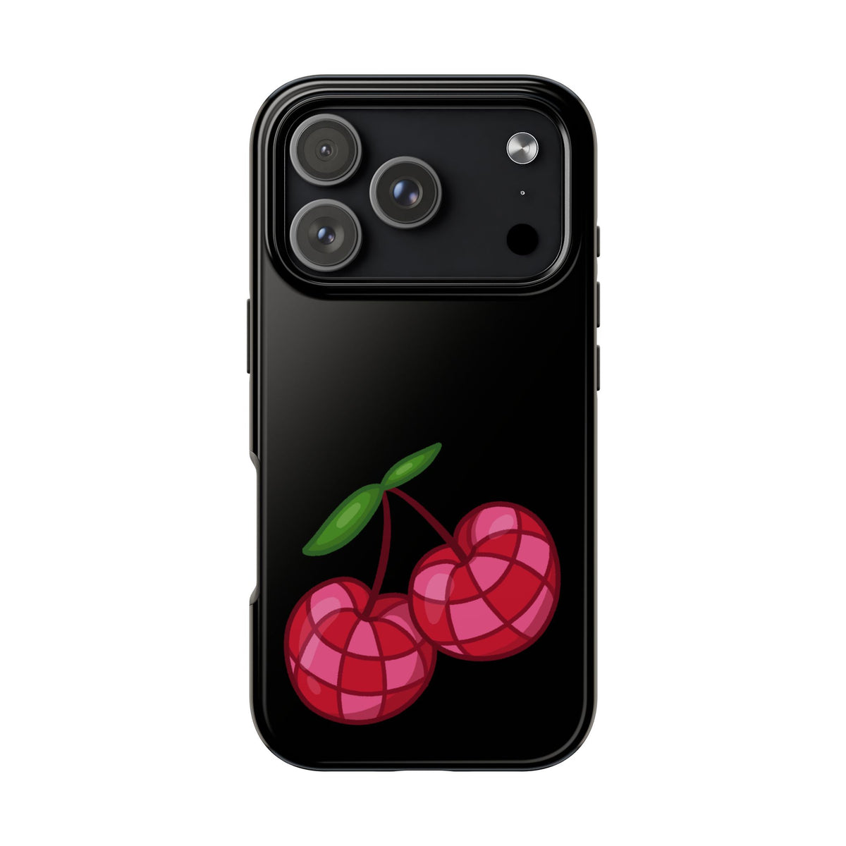 Cherries Tough Phone Case — Mosaic Cherries Design