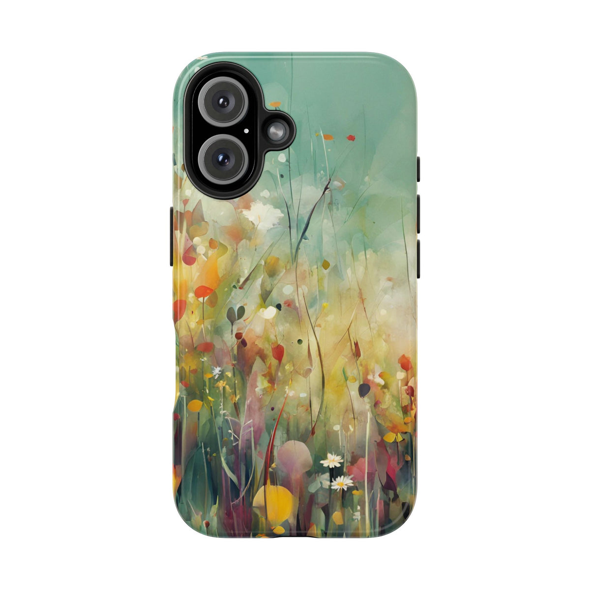 Floral Meadow Tough Phone Case — Painterly Wildflower Protection