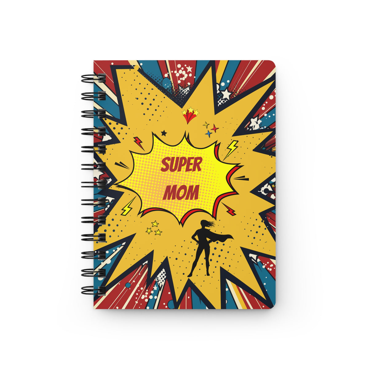 Super Mom Pop Art Spiral Bound Journal