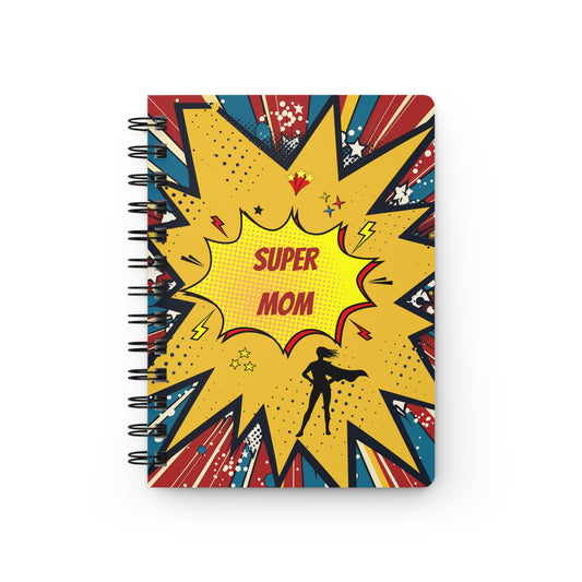 Super Mom Pop Art Spiral Bound Journal