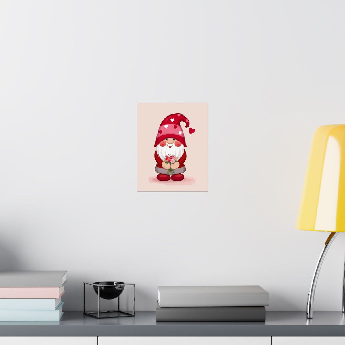 Love Gnome Matte Poster — Cute Gnome Wall Art