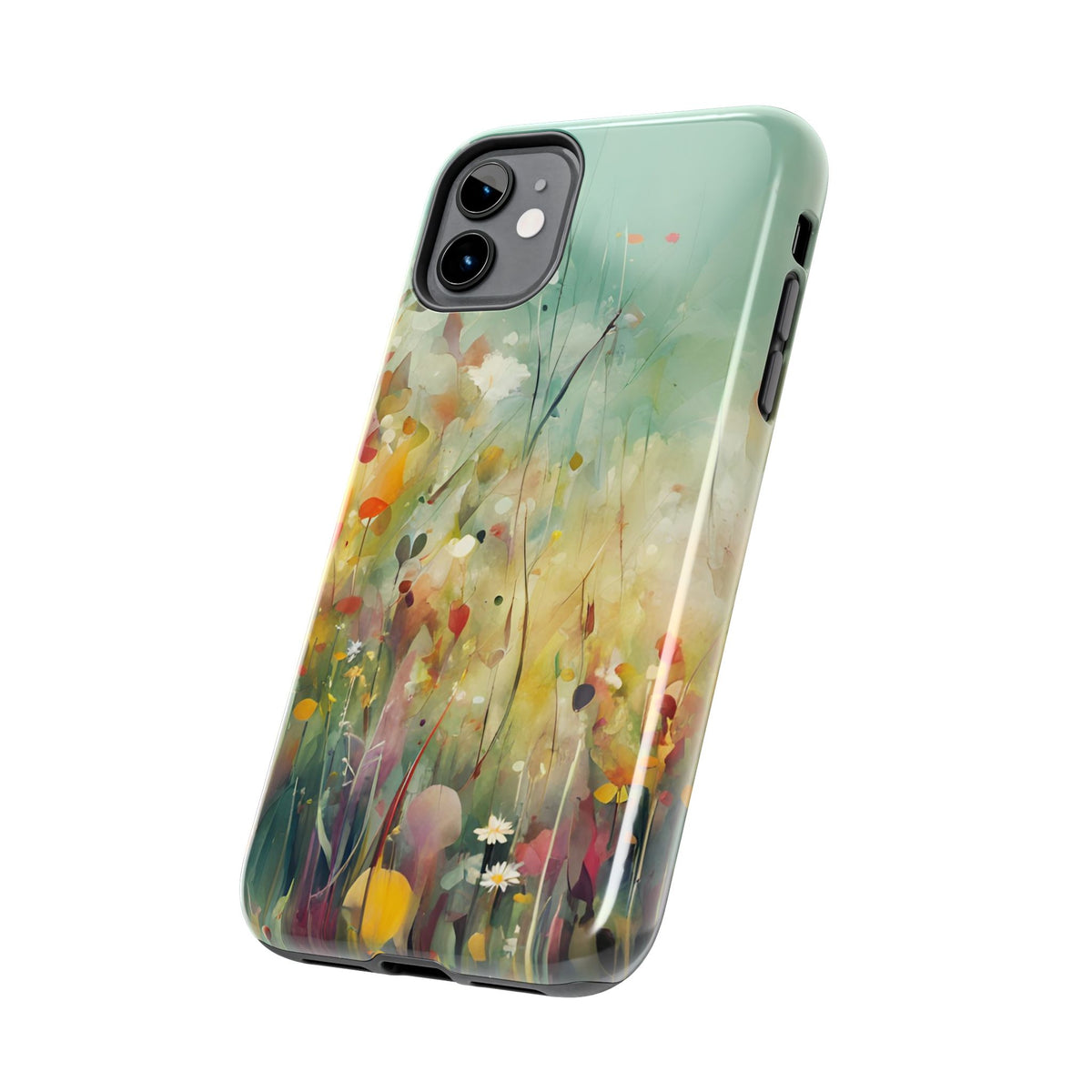 Floral Meadow Tough Phone Case — Painterly Wildflower Protection