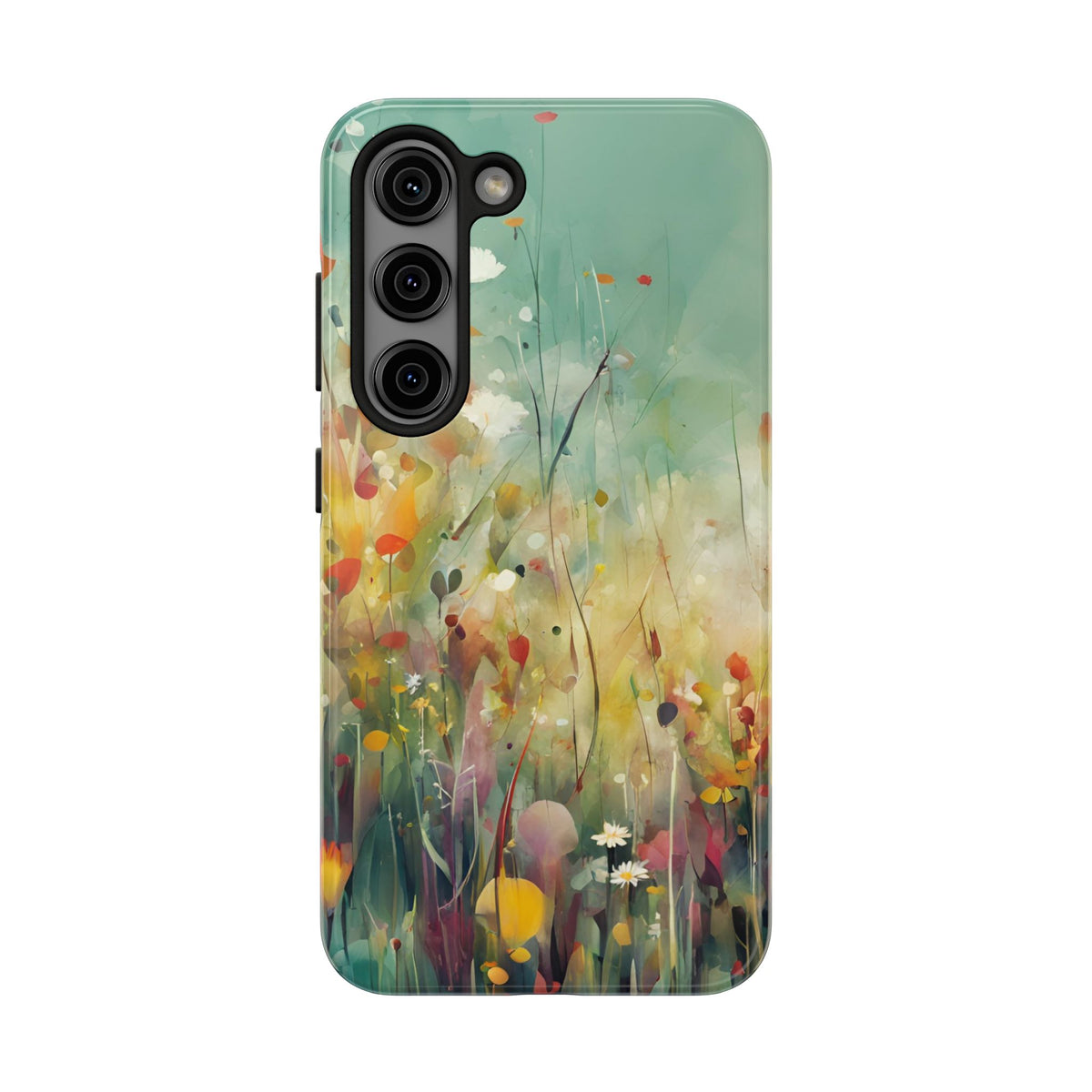 Floral Meadow Tough Phone Case — Painterly Wildflower Protection