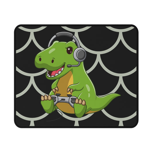 Cute Gamer T-Rex Mouse Pad — Non-Slip Gaming Mousepad