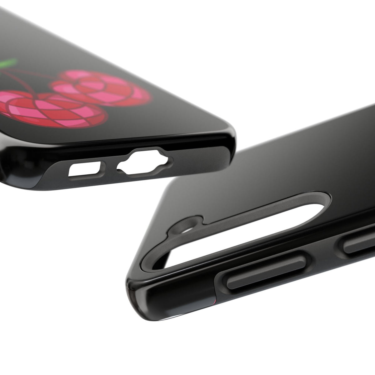 Cherries Tough Phone Case — Mosaic Cherries Design