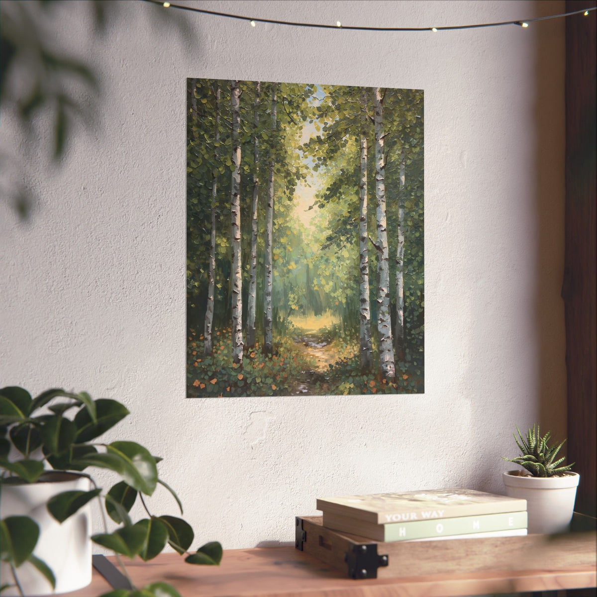 Birch Forest Trail Poster