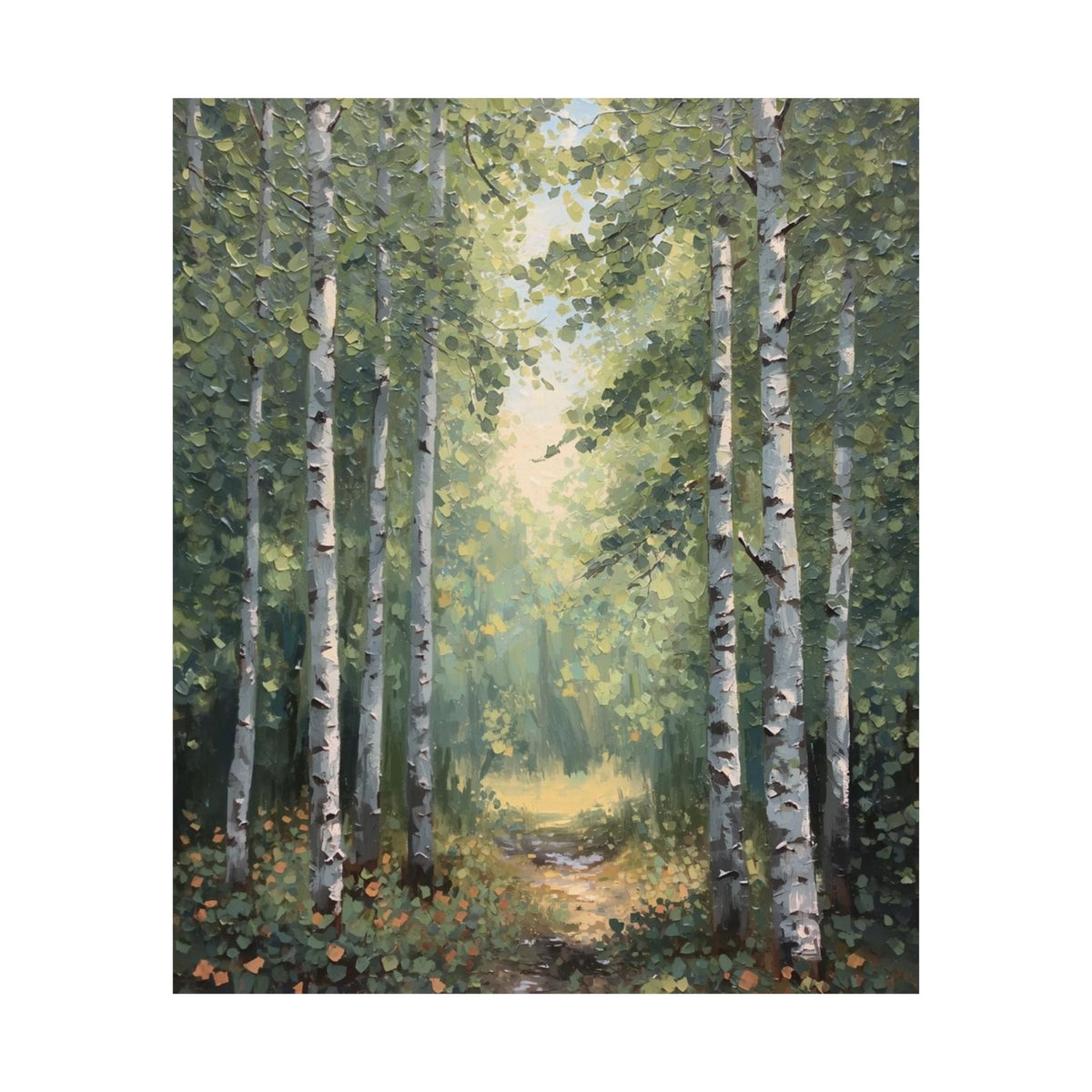 Birch Forest Trail Poster
