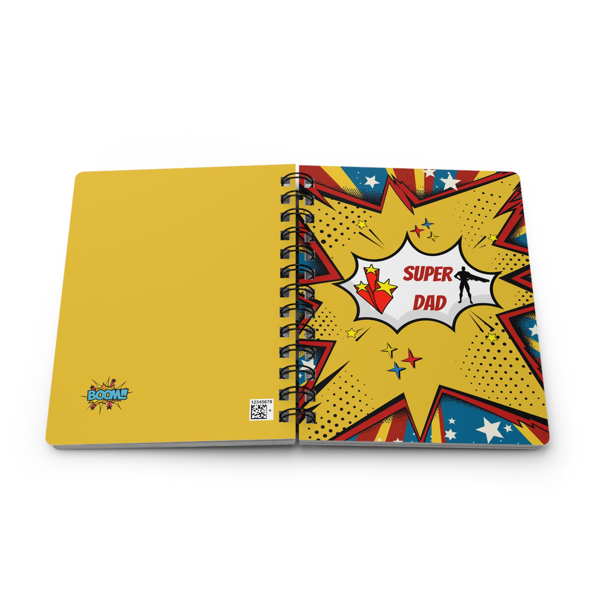 Super Dad Comic Book Spiral Bound Journal