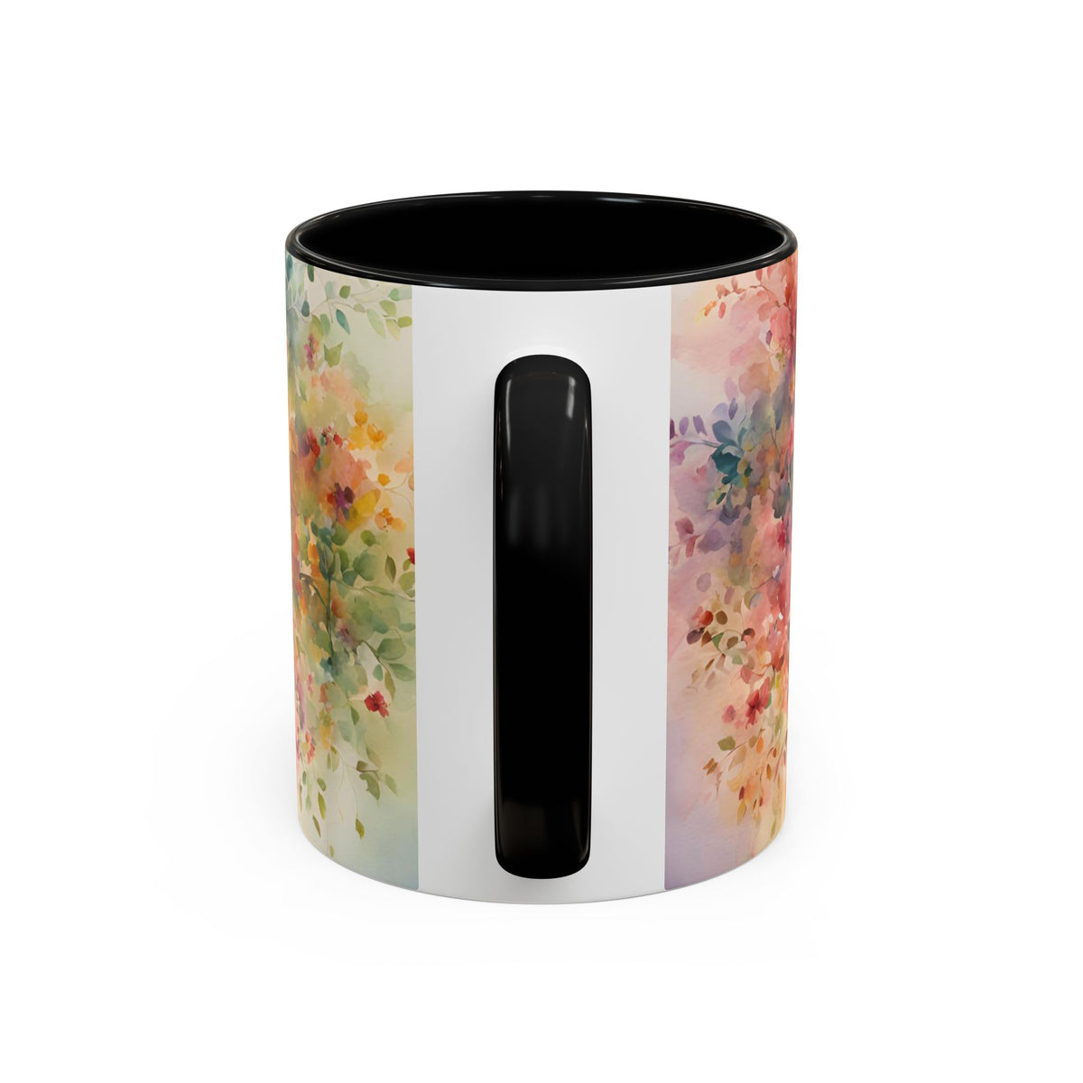 Watercolor Tree Accent Coffee Mug — Colorful Nature Art 11/15oz