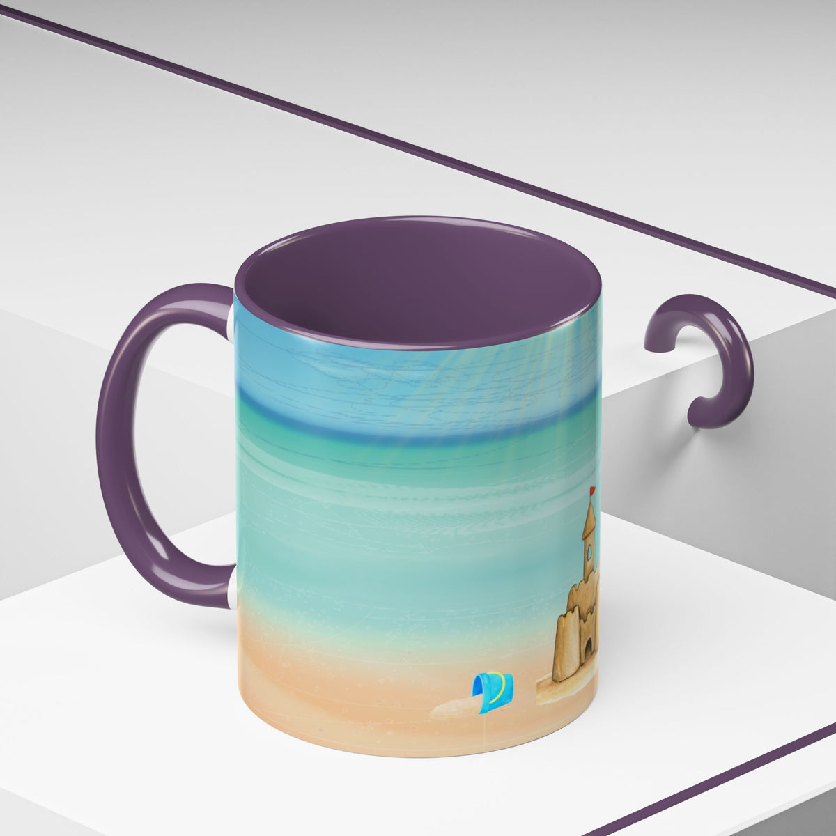 Beach Sandcastle Coffee Mug – Ocean Accent 11/15oz