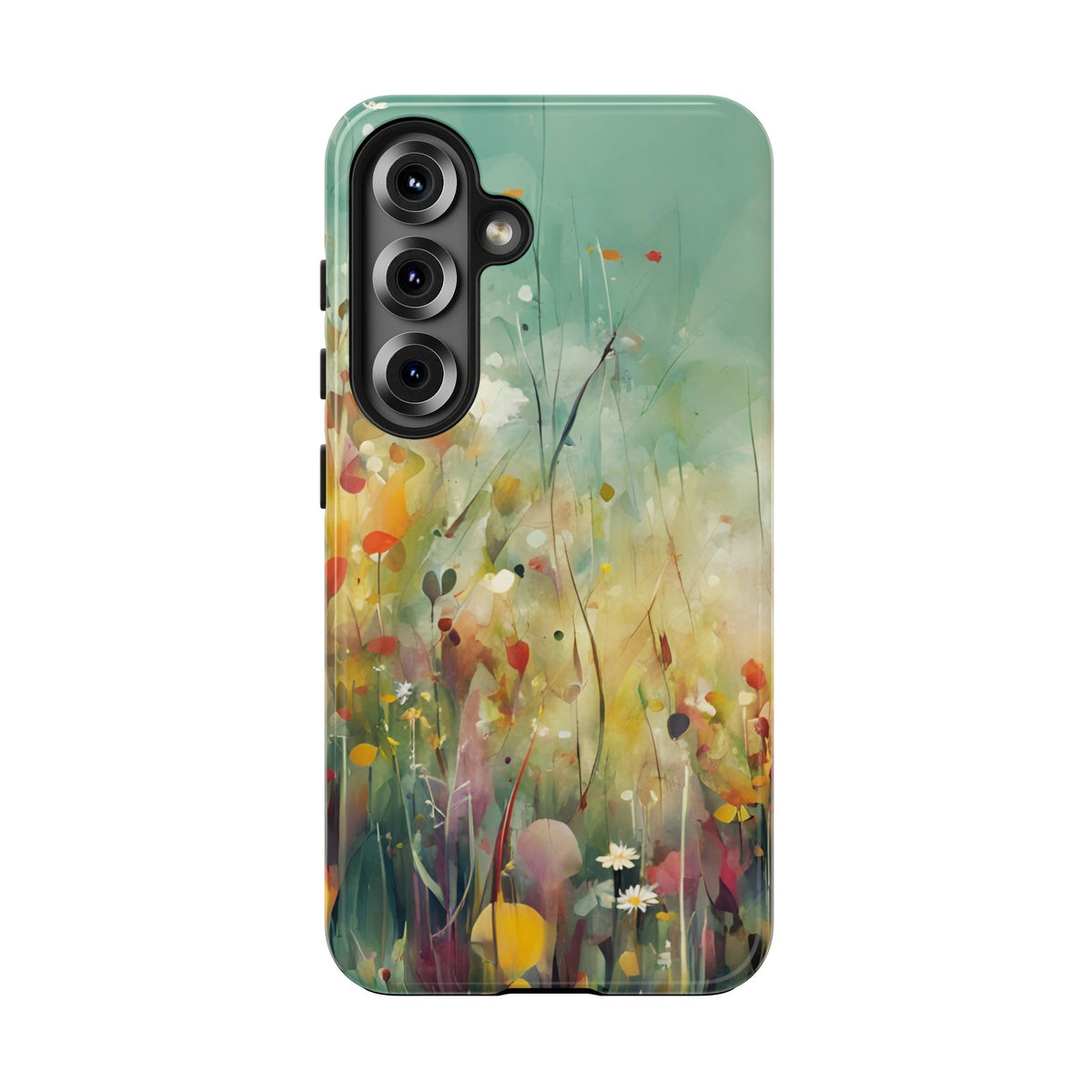 Floral Meadow Tough Phone Case — Painterly Wildflower Protection