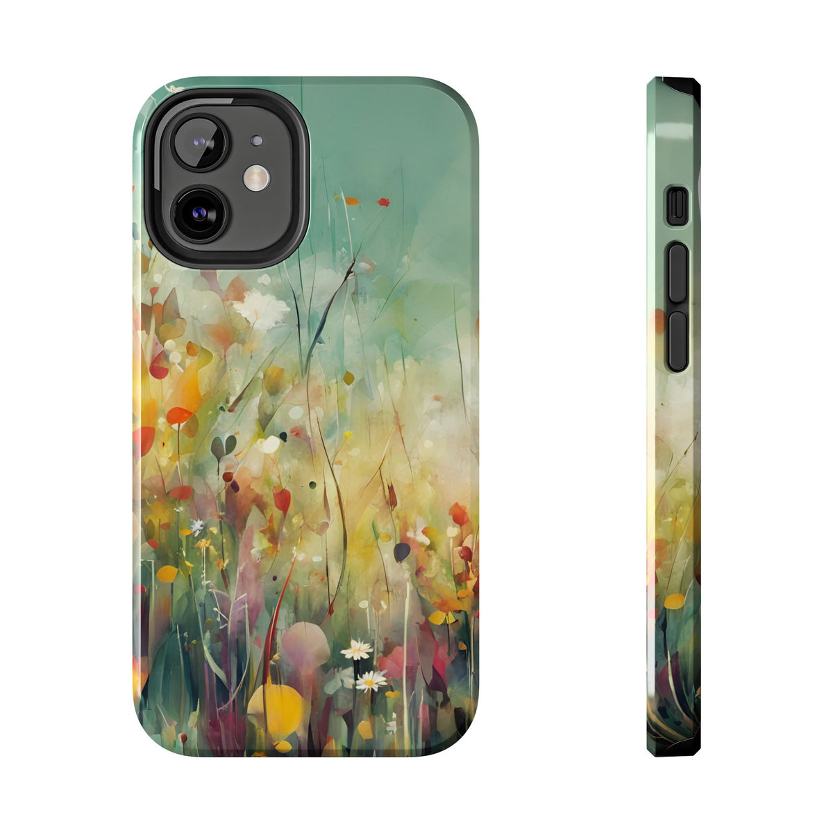 Floral Meadow Tough Phone Case — Painterly Wildflower Protection