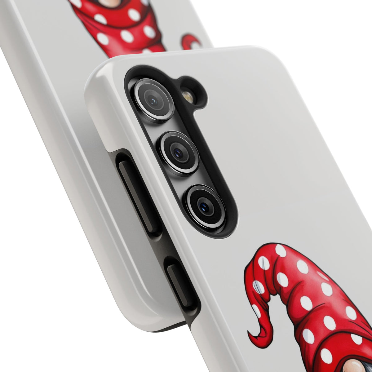 Valentine Gnome Phone Case — Cute Polka Dot Red Gnome Protective Case