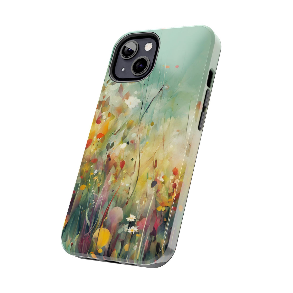 Floral Meadow Tough Phone Case — Painterly Wildflower Protection