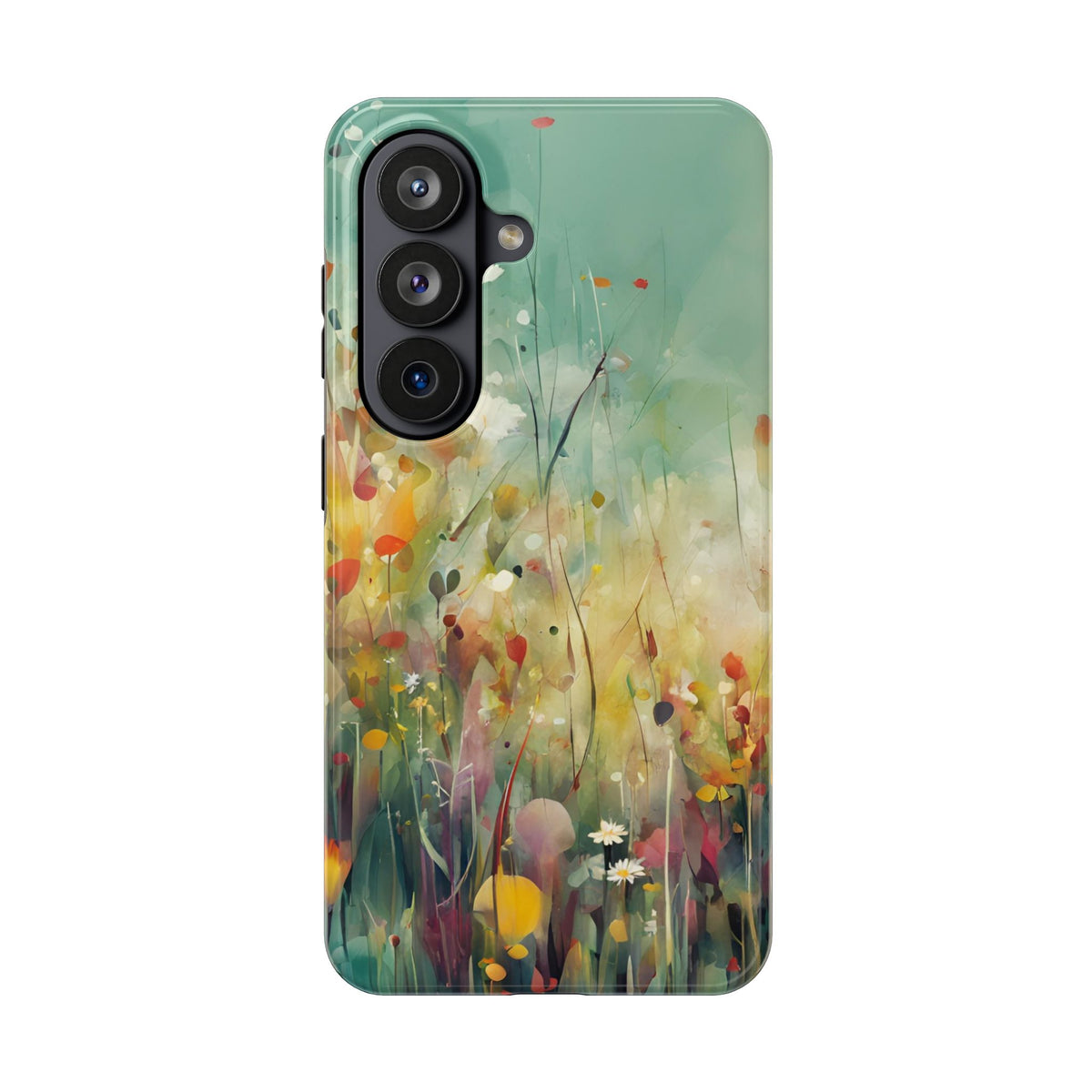 Floral Meadow Tough Phone Case — Painterly Wildflower Protection