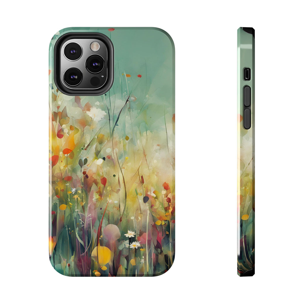 Floral Meadow Tough Phone Case — Painterly Wildflower Protection