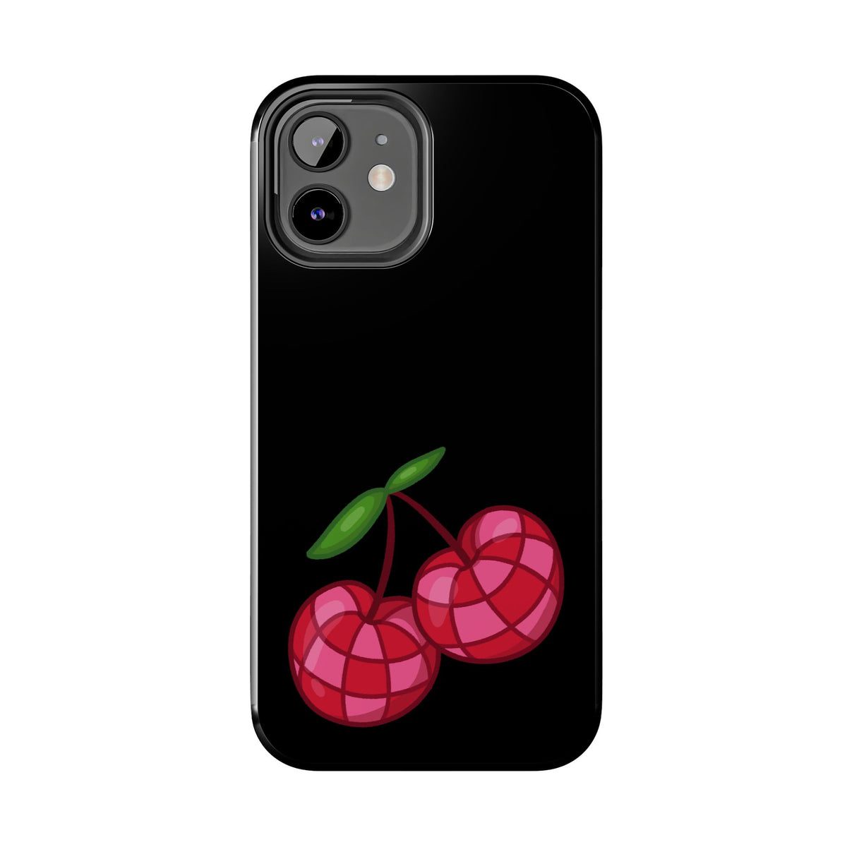 Cherries Tough Phone Case — Mosaic Cherries Design
