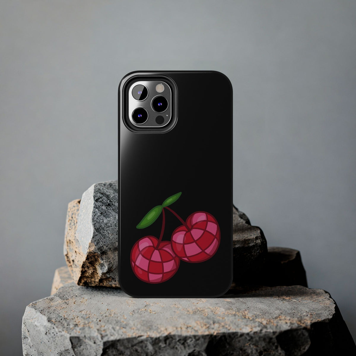 Cherries Tough Phone Case — Mosaic Cherries Design