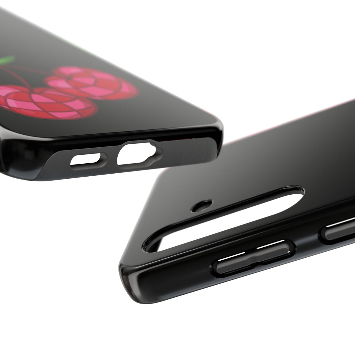Cherries Tough Phone Case — Mosaic Cherries Design