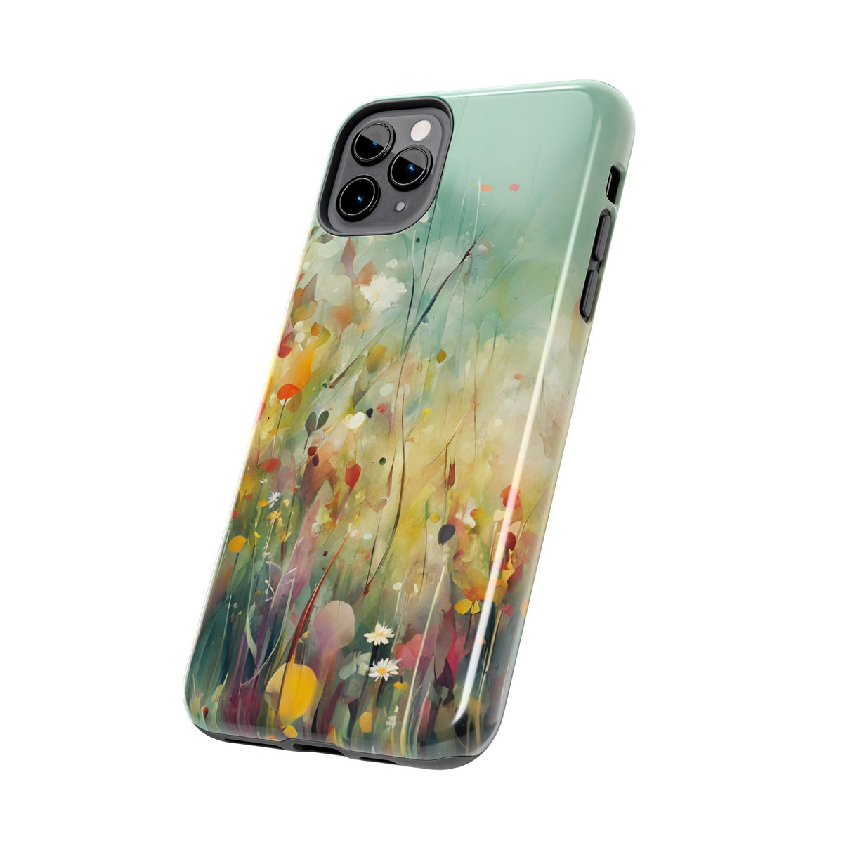 Floral Meadow Tough Phone Case — Painterly Wildflower Protection