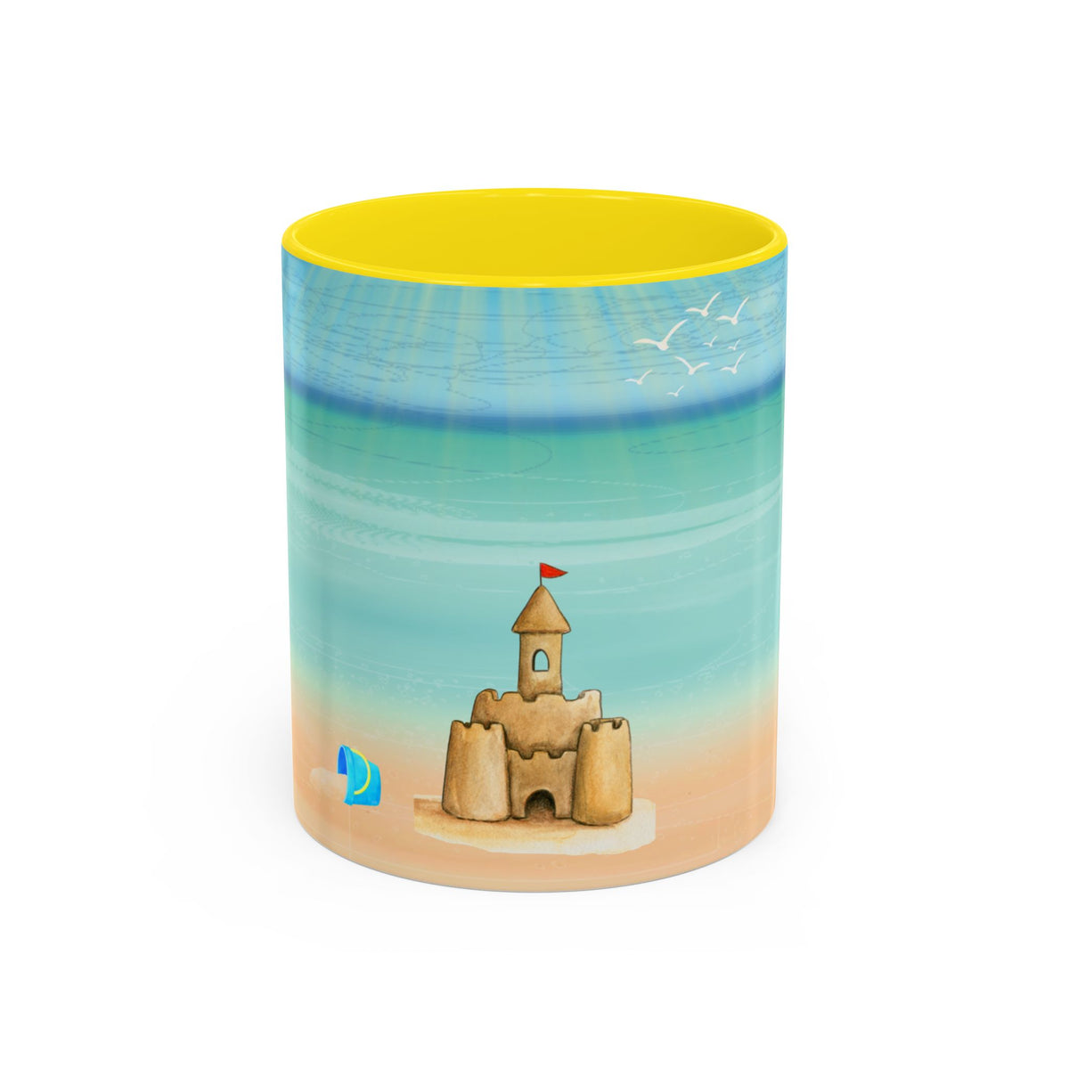 Beach Sandcastle Coffee Mug – Ocean Accent 11/15oz