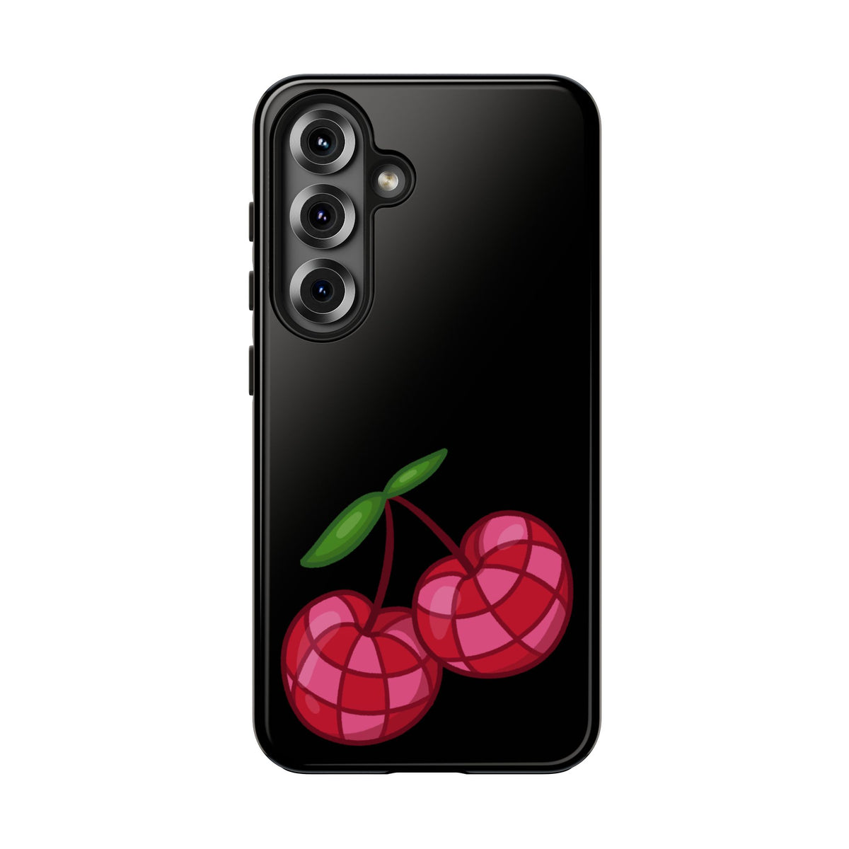 Cherries Tough Phone Case — Mosaic Cherries Design
