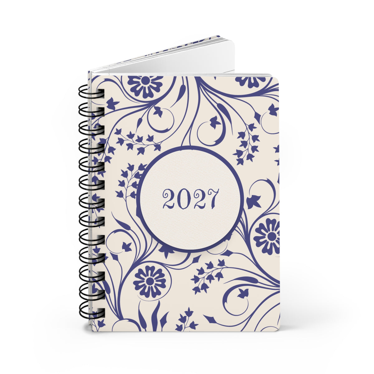 2027 Floral Pattern Spiral Bound Journal