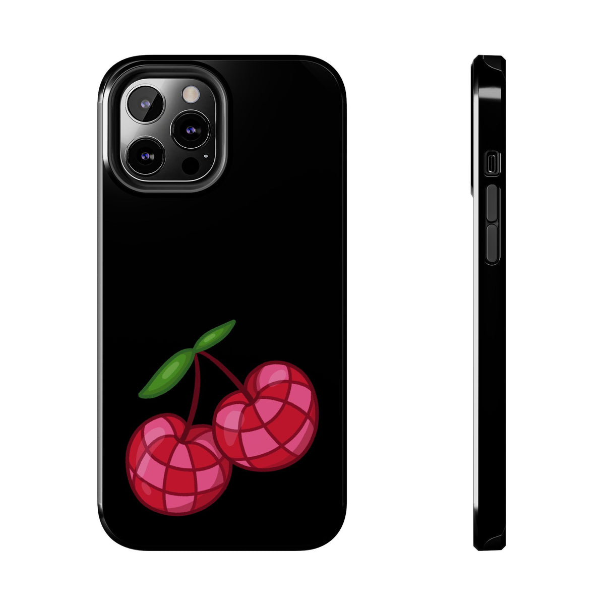 Cherries Tough Phone Case — Mosaic Cherries Design