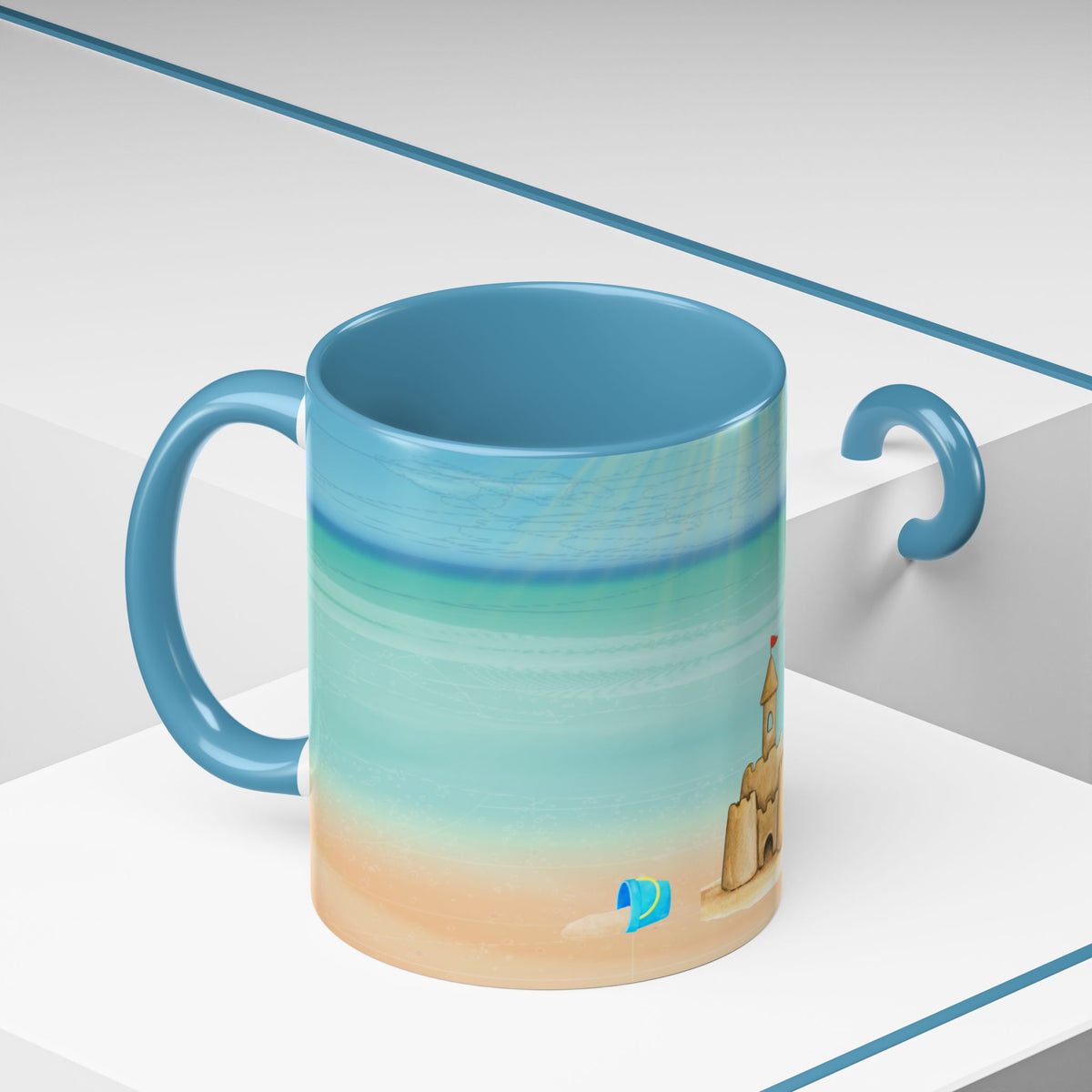 Beach Sandcastle Coffee Mug – Ocean Accent 11/15oz
