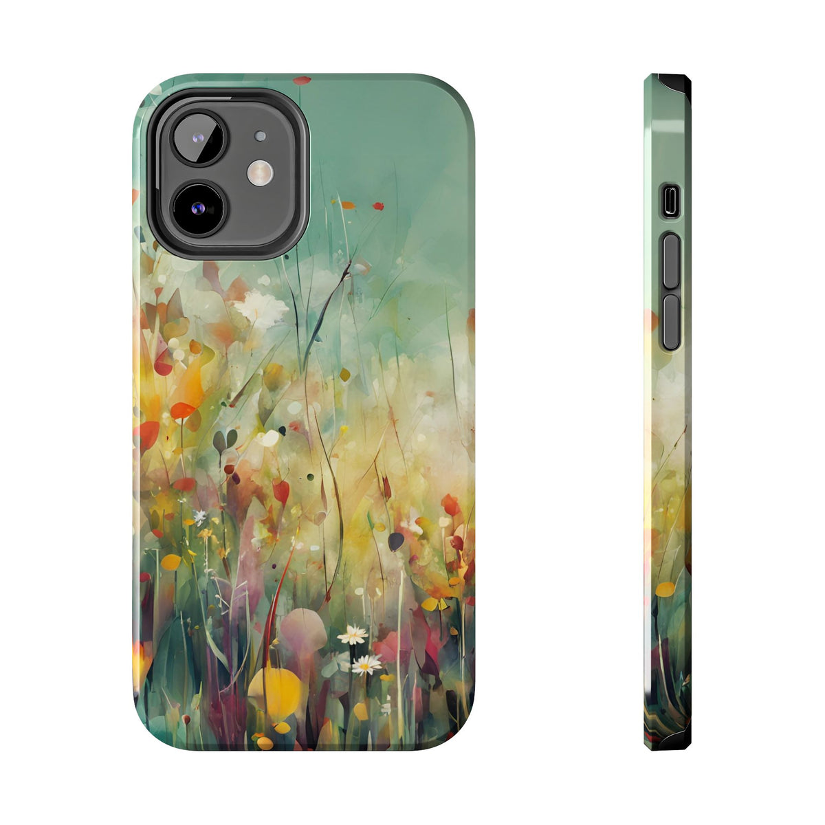 Floral Meadow Tough Phone Case — Painterly Wildflower Protection