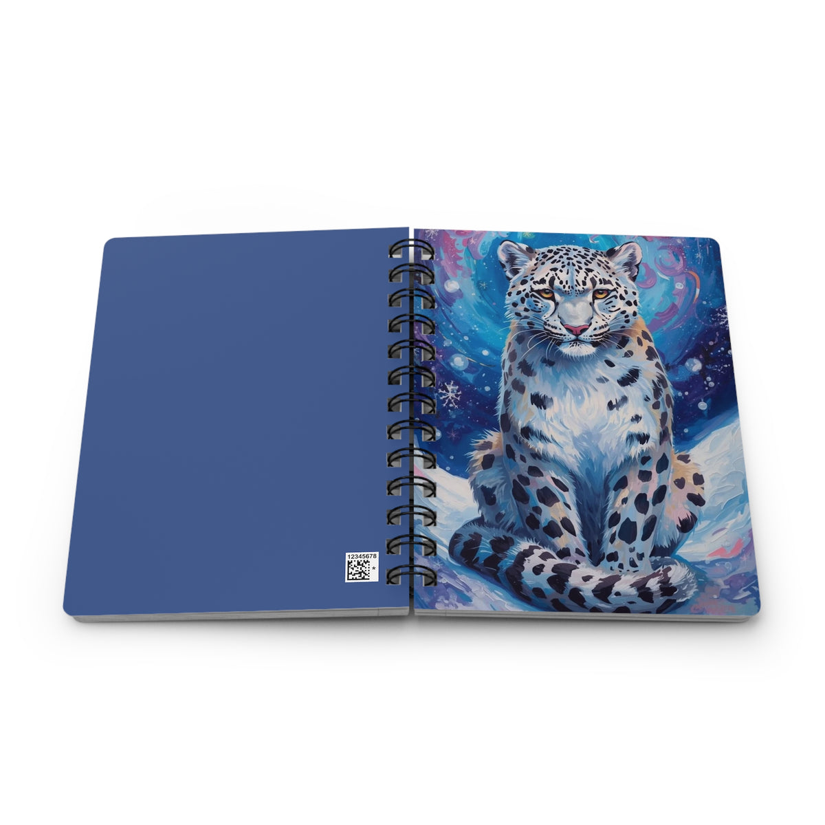 Mystical Snow Leopard Spiral Bound Journal