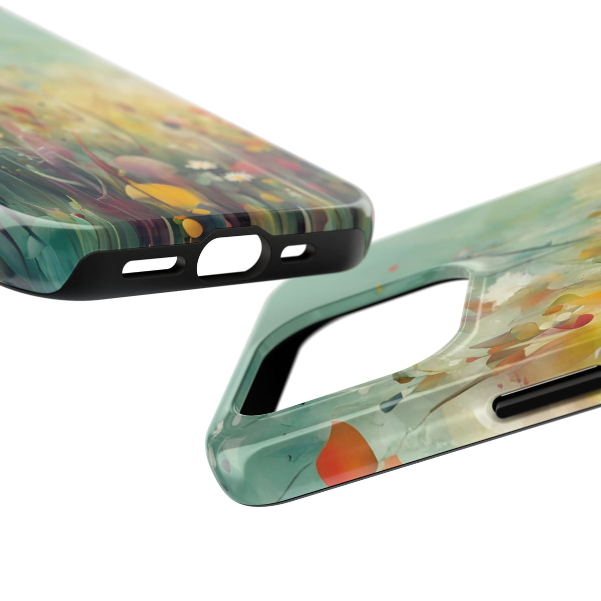 Floral Meadow Tough Phone Case — Painterly Wildflower Protection
