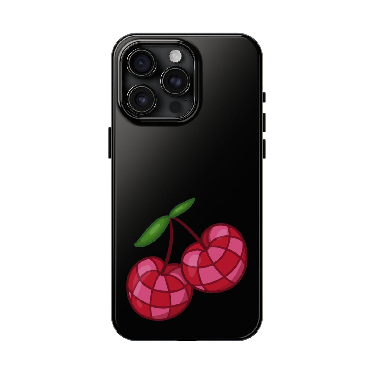 Cherries Tough Phone Case — Mosaic Cherries Design