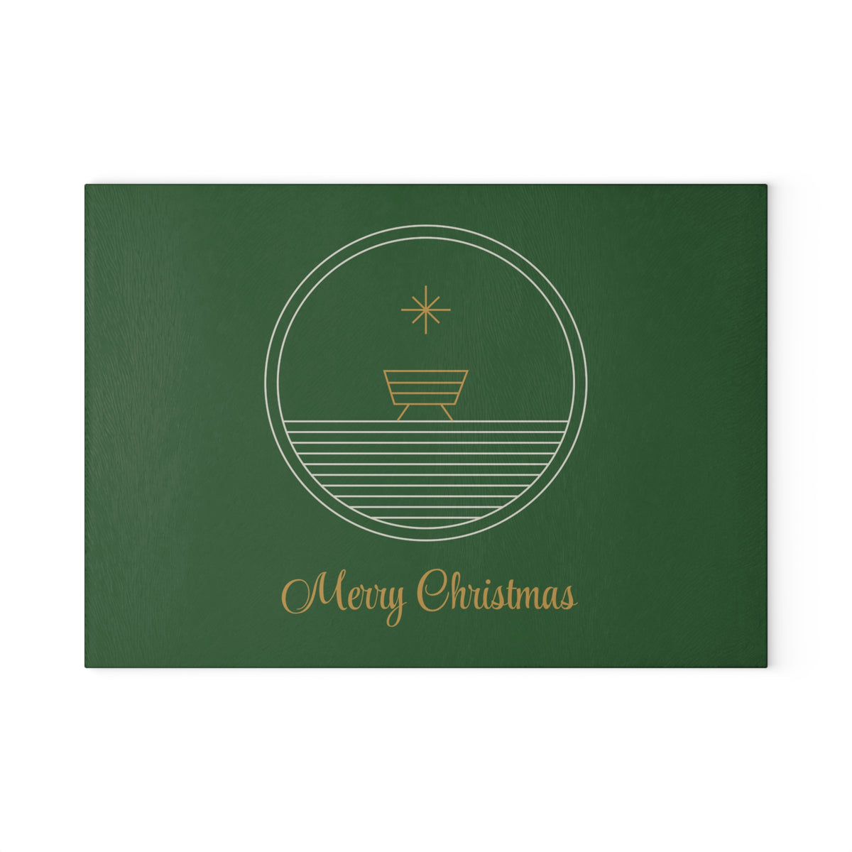 Christmas Glass Cutting Board