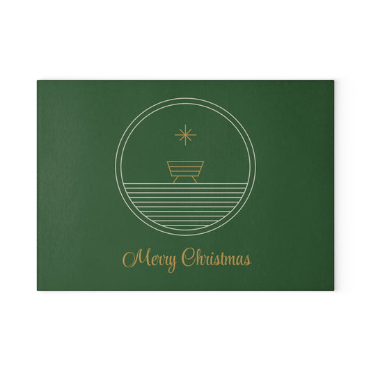 Christmas Glass Cutting Board